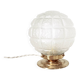 Table lamp with glass check pattern