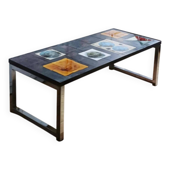 Belarti chrome ceramic coffee table