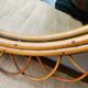 Large rattan mirror 55cm
