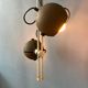 Brown ceiling light - Space Age fixture - vintage eyeball lamp