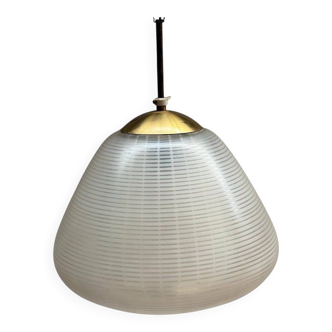Mid-century glass pendant light attributed to Wilhelm Wagenfeld, Munich, Germany, 1950s