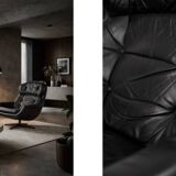 Fauteuil pivotant moderne scandinave vintage du milieu du siècle de Selig