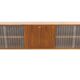 Console murale scandinave en noyer, Suède, 1960