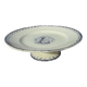 Dish on earthenware pedestal by KG Lunéville monogram L diam. 22 cm