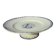 Dish on earthenware pedestal by KG Lunéville monogram L diam. 22 cm
