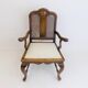 Chaise en bois néobaroque avec vannerie viennoise