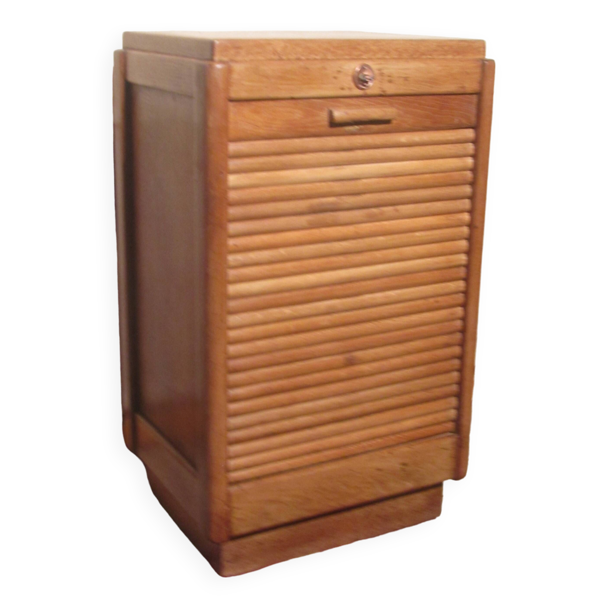 Oak furniture with roll holder from the 1950s