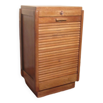 Oak furniture with roll holder from the 1950s