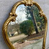 Vintage Louis XV style gilded wood mirror Baroque mirror