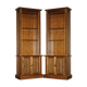 Pair of large David Linley bookcases in burr walnut, 2.6 m