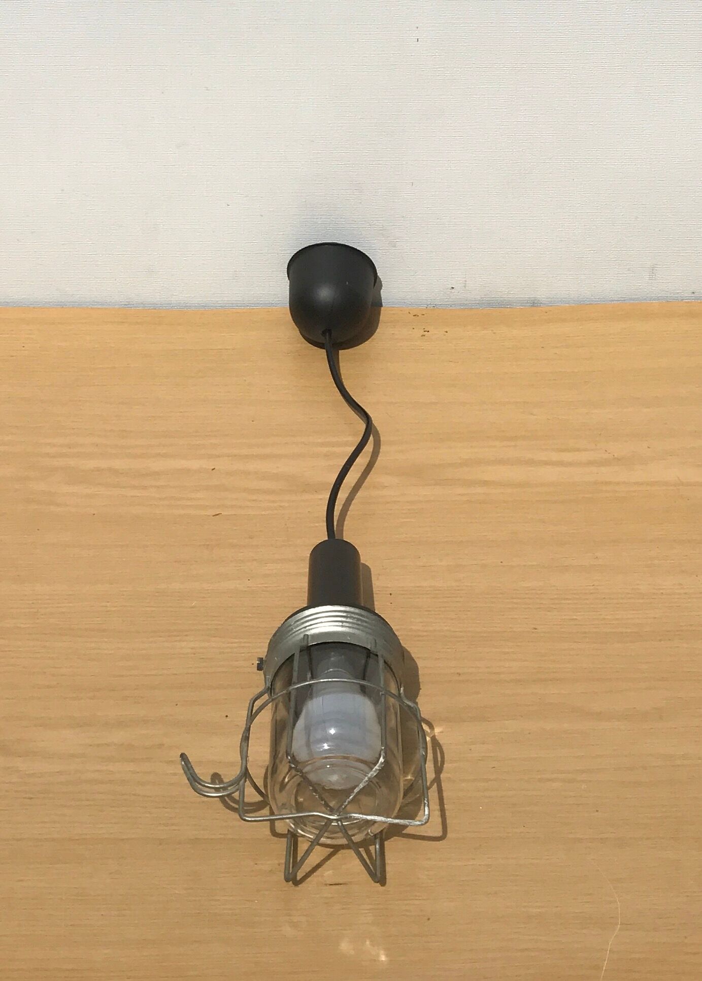 Suspension ancienne baladeuse de chantier vintage