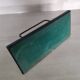 Vintage stitched leather mail holder