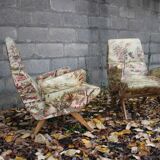 Pair of Italian club armchair from the 50s Nino Zoncada