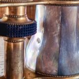 Theater binoculars in mother-of-pearl and brass, 19th century