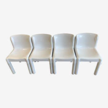 Lot of 4 chairs 4875 by Carlo Bartoli for Kartell - Italy 1972