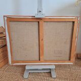 Tableau ancien paysage ocre G.Zylberman
