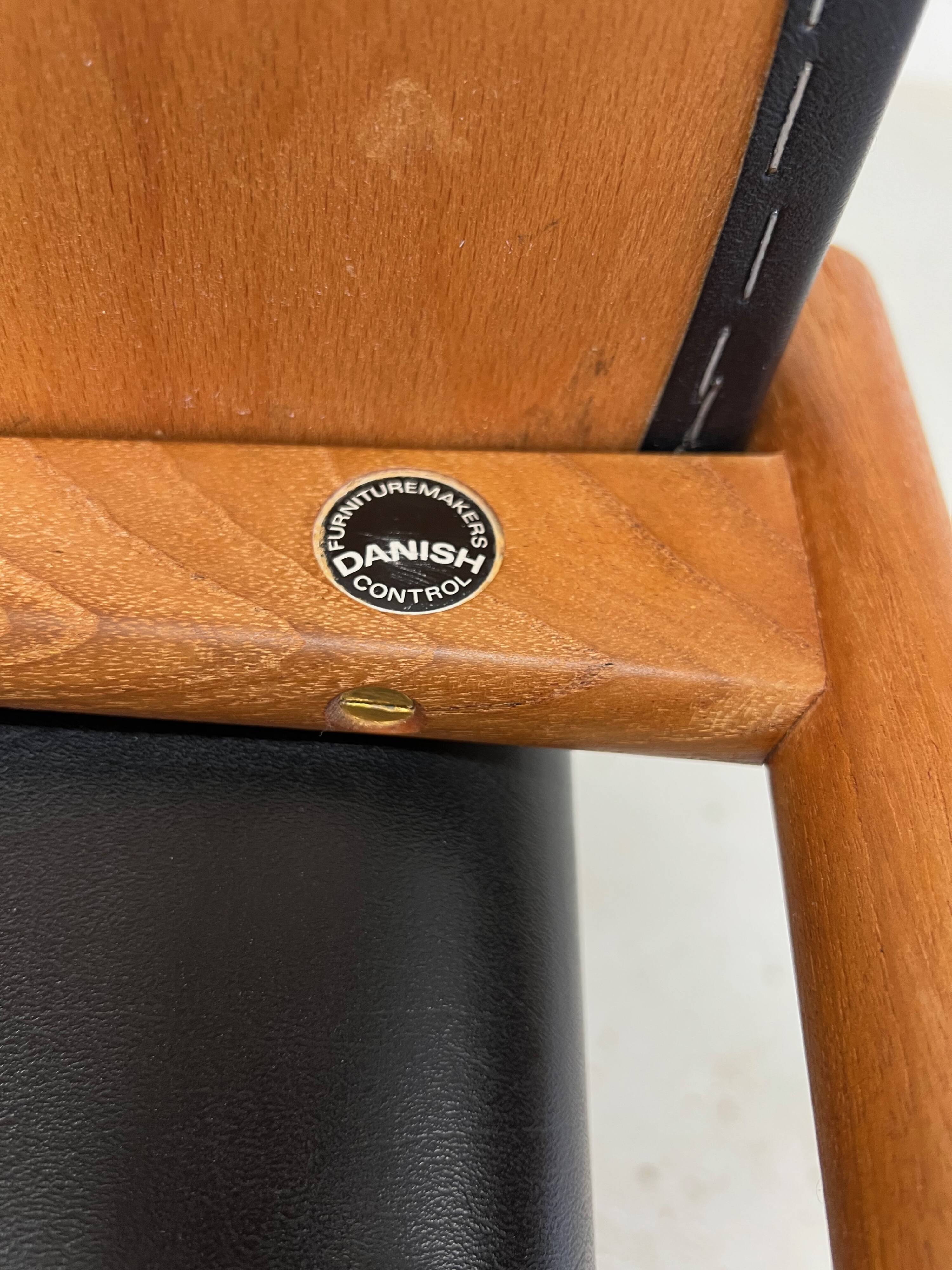 Vintage Danish Teak Footstool By Hugo Frandsen For Spøttrup, 1960s.