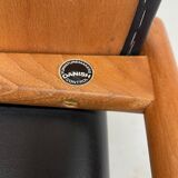 Vintage Danish Teak Footstool By Hugo Frandsen For Spøttrup, 1960s.