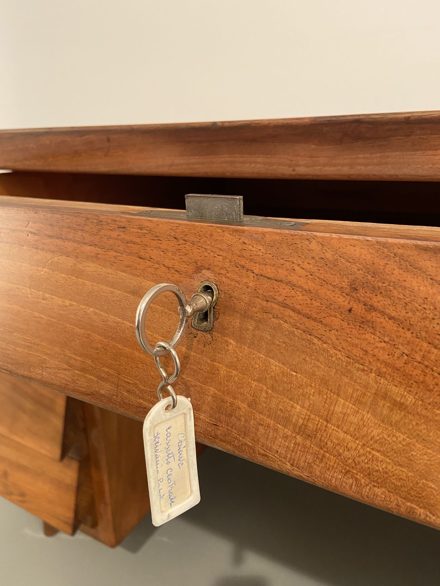 Writing Desk by Silvio Cavatorta in solid Walnut, Italy, 1950's