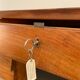 Writing Desk by Silvio Cavatorta in solid Walnut, Italy, 1950's