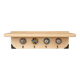 Wall-mounted key holder wooden shelf