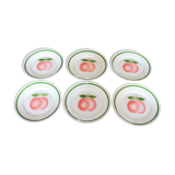 Set de 6 assiettes pomme vintage
