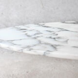 Coffee table wood & marble 60