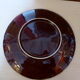 Dish a cakes Sarreguemines vintage 1970, dabbling in enamelled ceramic, fruits