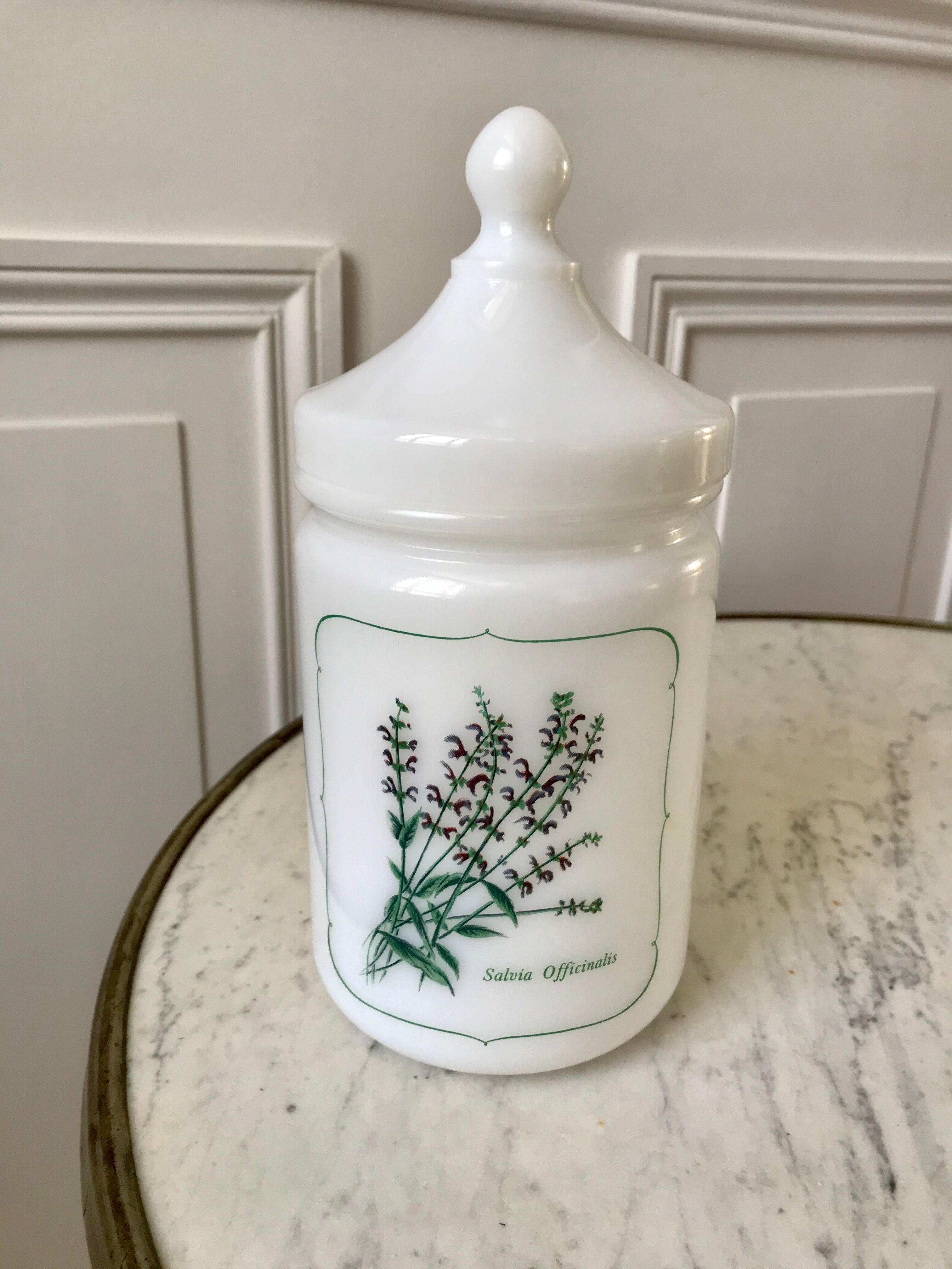 Old pharmacy jar Salvia Officinalis