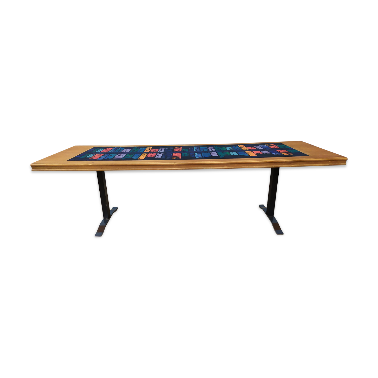 Vintage ceramic coffee table 1m60