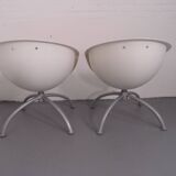 Ensemble de 2 sièges baquets rotatifs années 1980