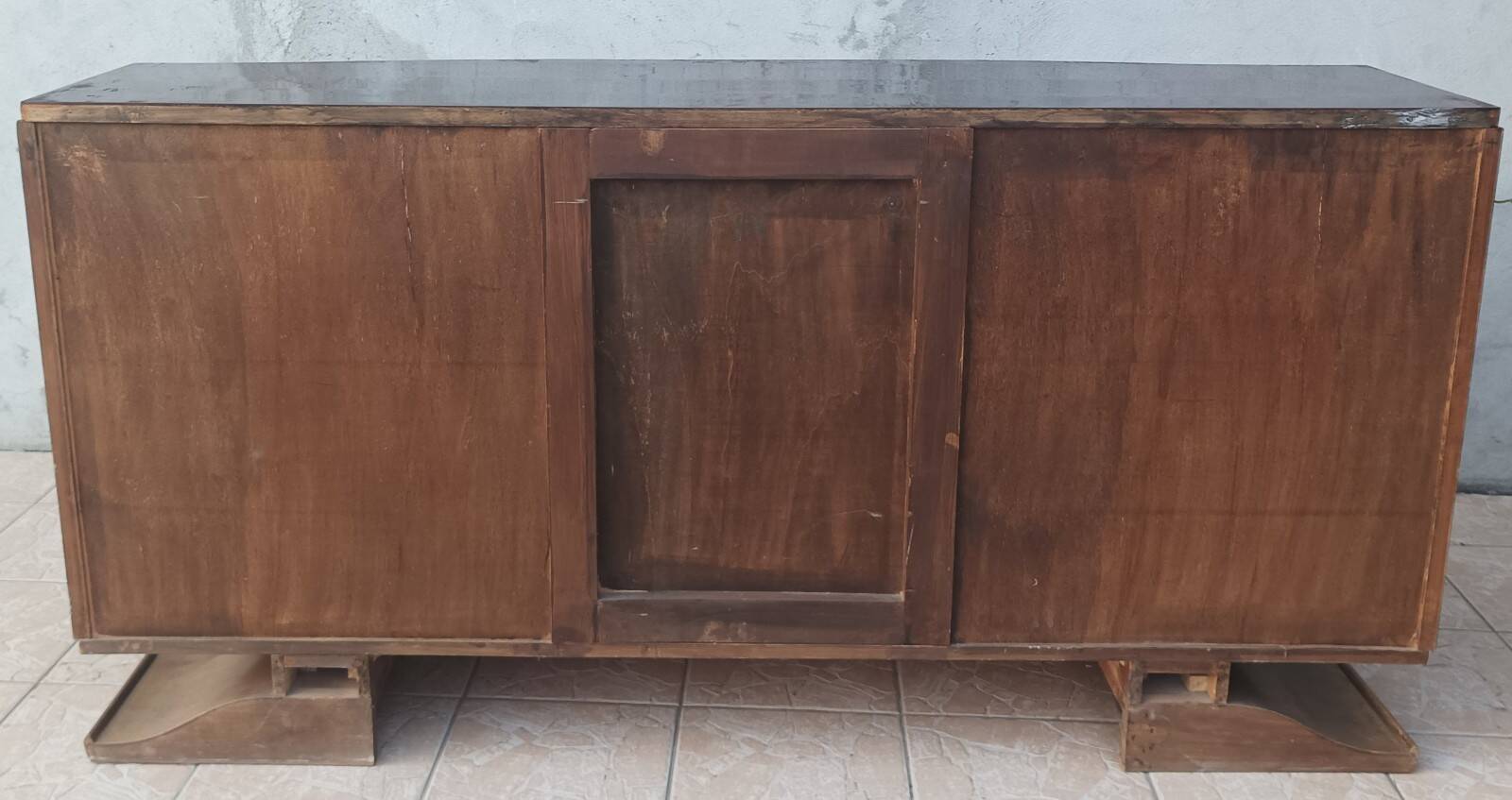 Art Deco walnut burl enfilade