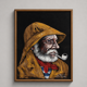Portrait de marin breton à la pipe – signé Dutresne