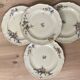 Set of 4 porcelain dessert plates