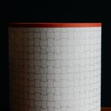 Nepalese paper cylindrical lampshade