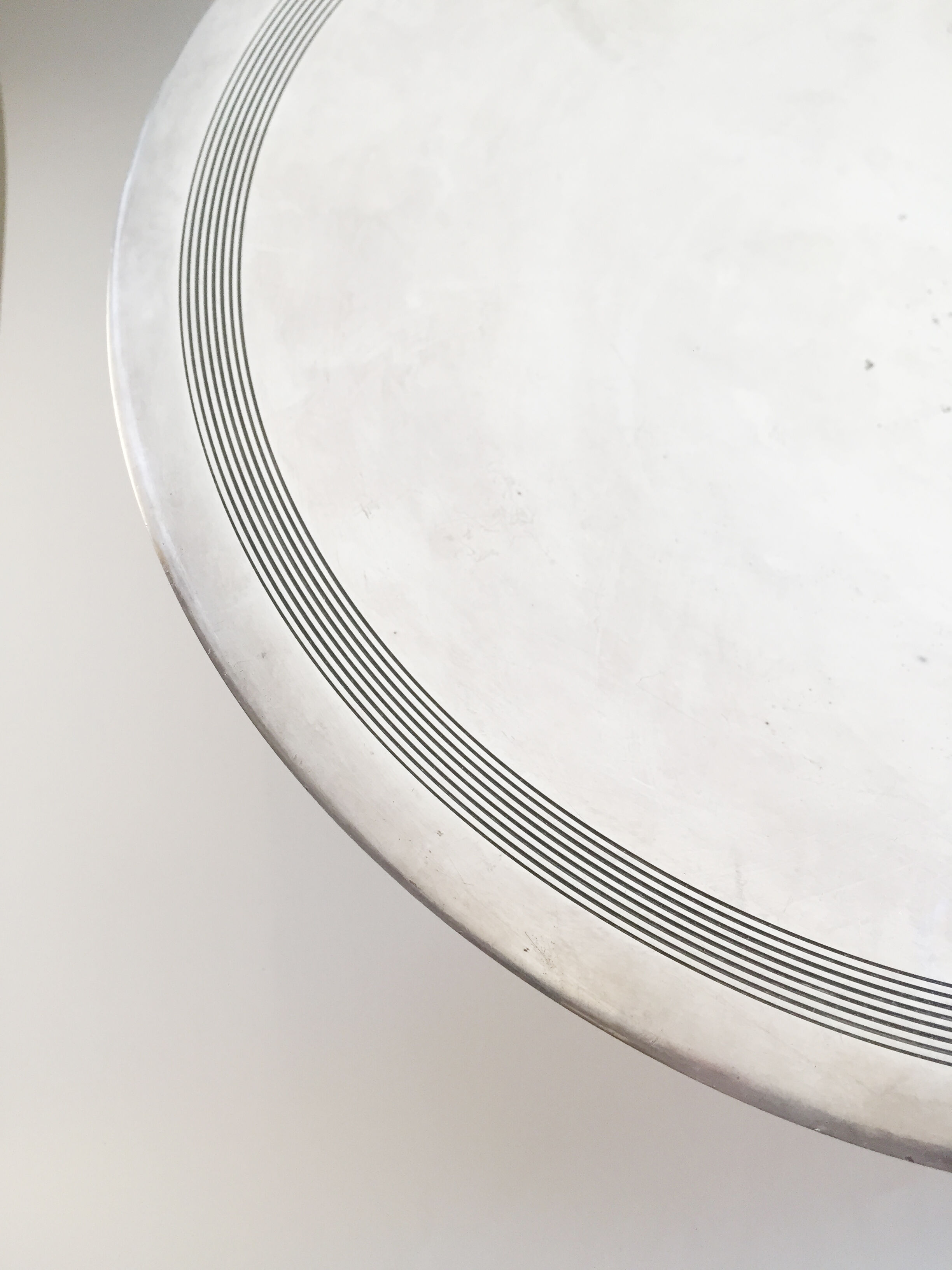 Christofle Art Deco silver metal cut