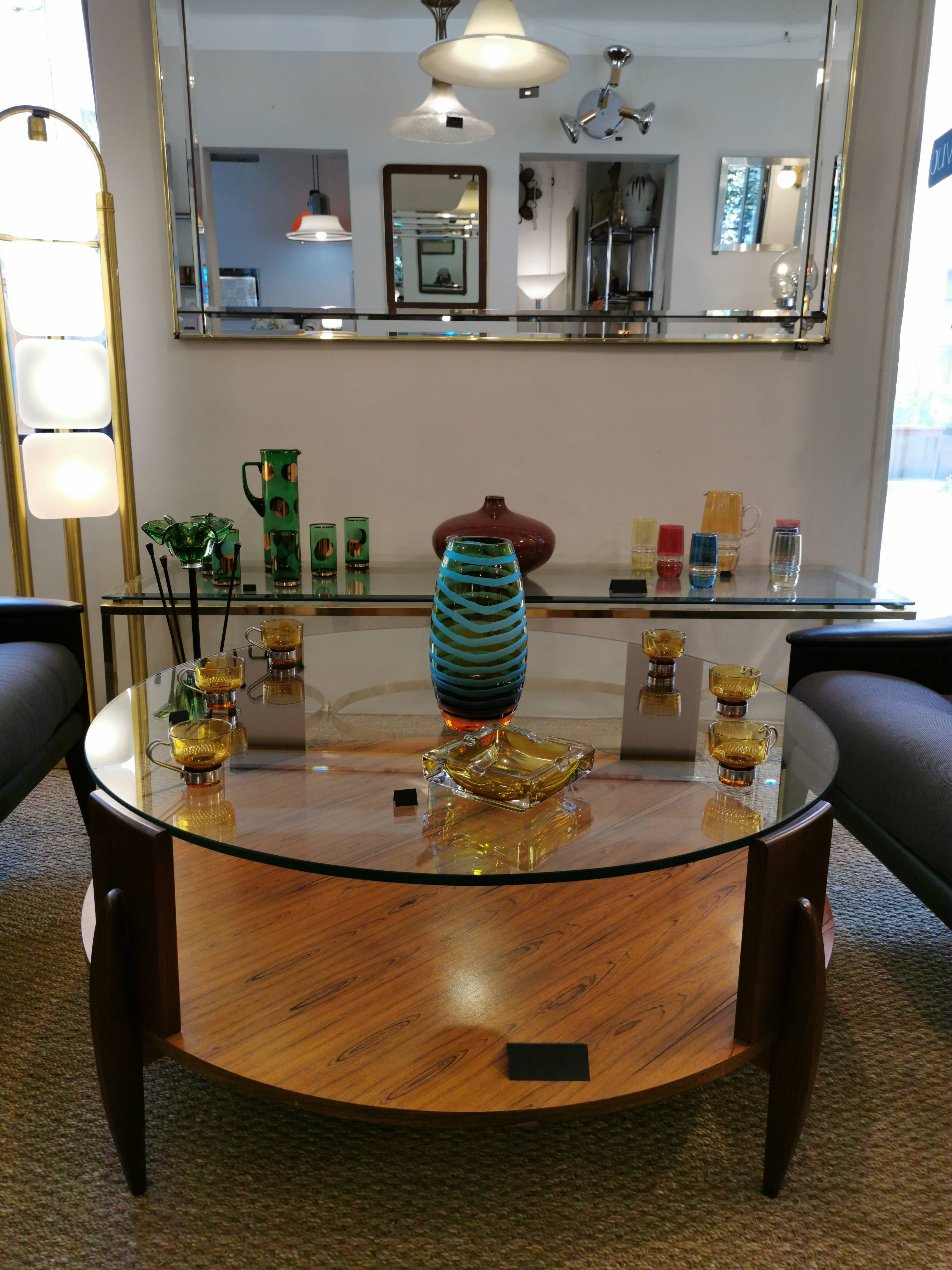 Glass orangeade service from the 1970s