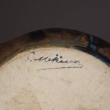 Martin signed stoneware vase