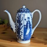 Teapot Sugar Bowl Creamer Japanese Porcelain Asian Blue White Floral Geisha