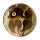 Glazed ceramic dish Puigdemont poisson, 1960