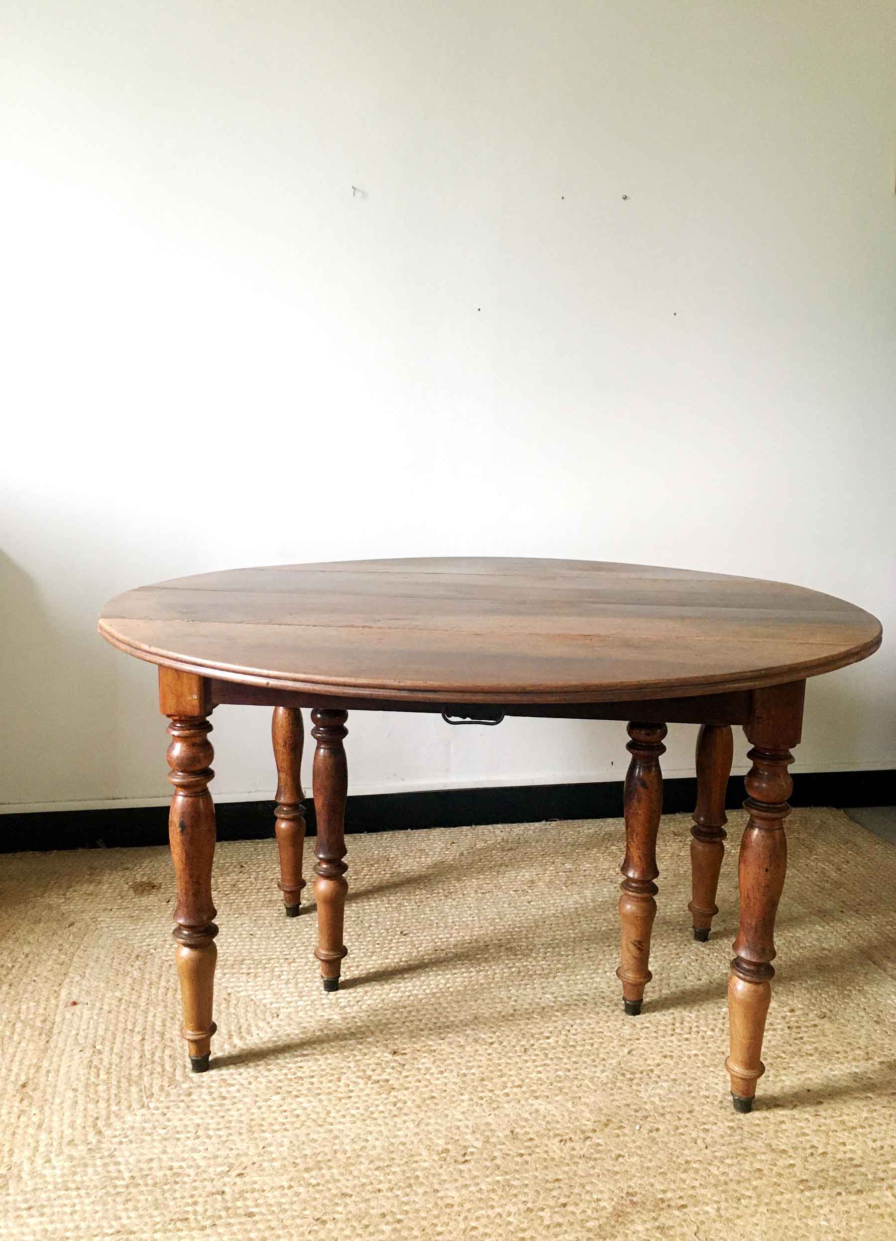 Antique shutter table in solid wood