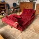 Red velvet daybed