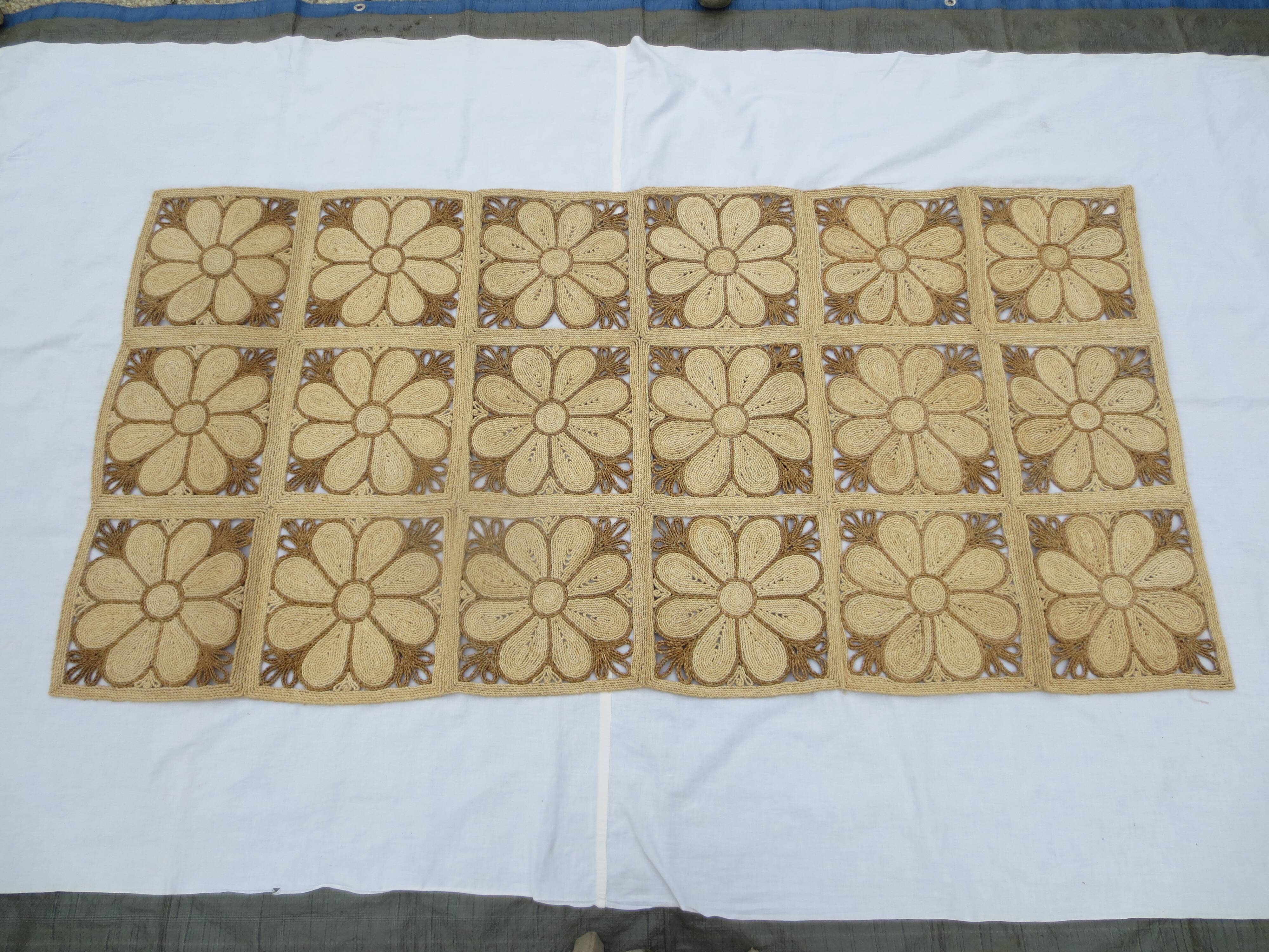 Rug in corn straw 180 x 91 cm