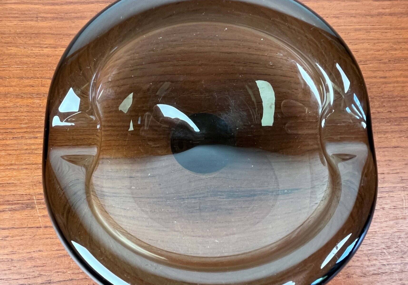 Mid-Century Danish Glass Ashtray by Per Lütken for Holmegaard, 1962