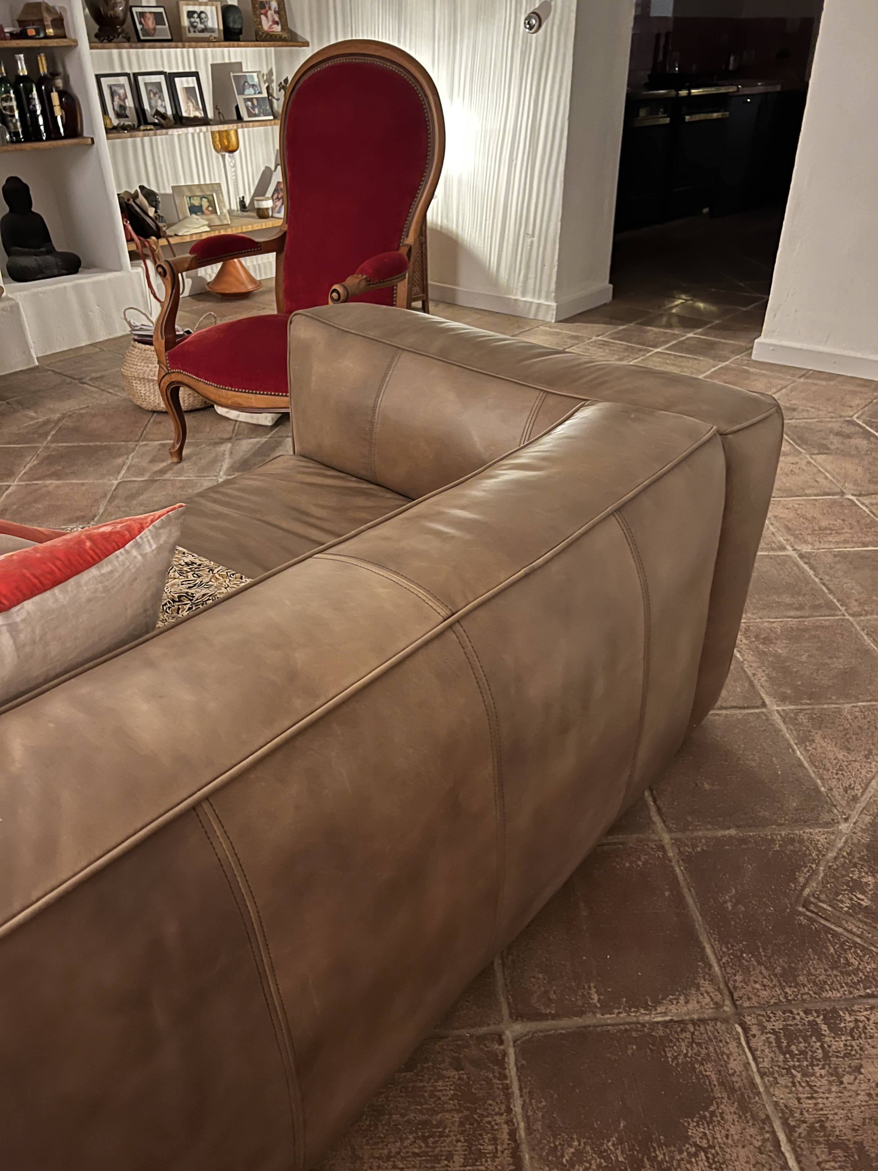 leather sofa