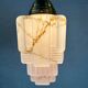 Art deco skyscraper – marbled pink opaline and brass