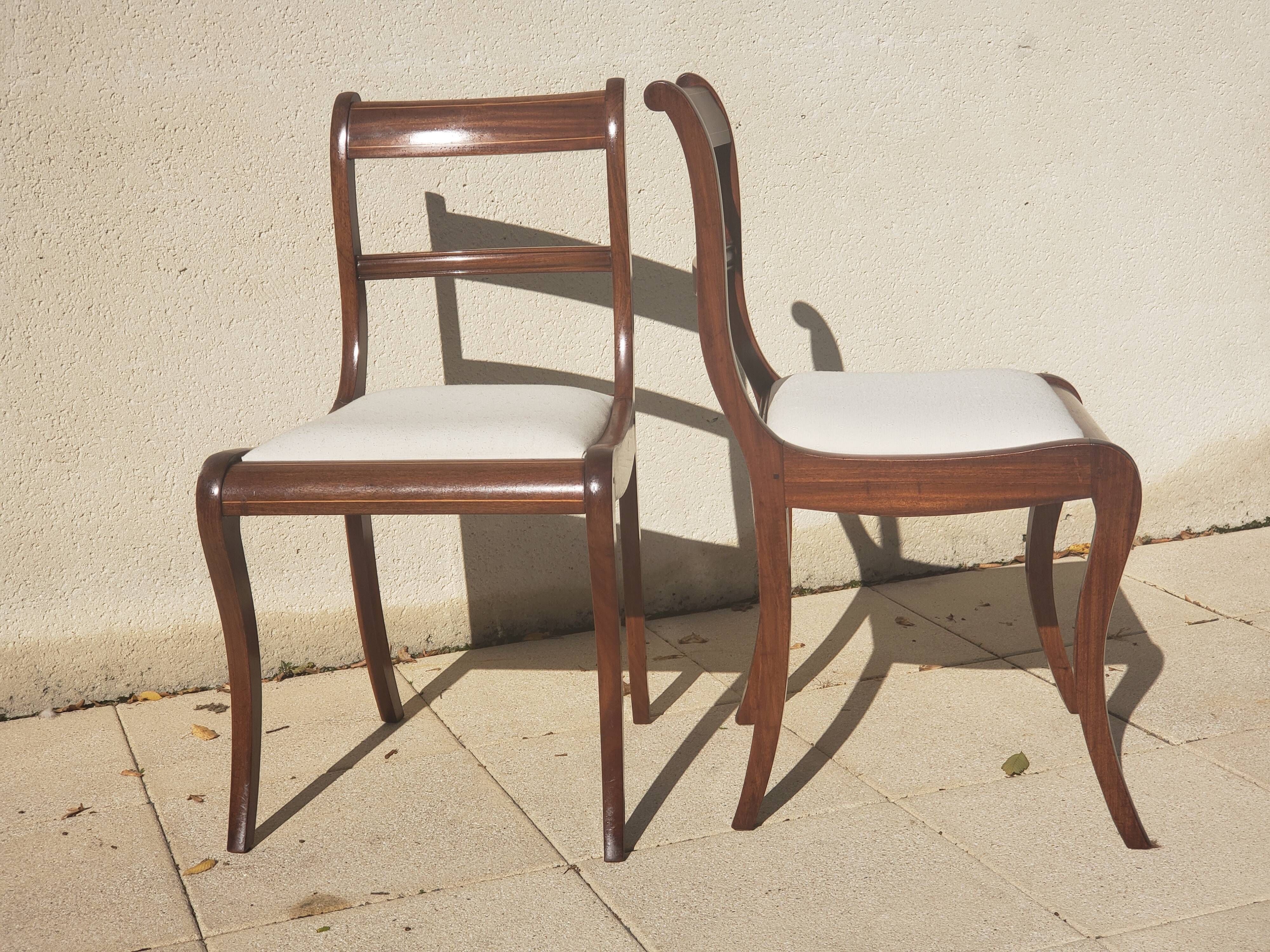 4 Antique Louis Philippe Chairs