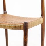 Set Of Four Dining Chairs Model 79 In Rosewood By N.O Møller For JL Møller