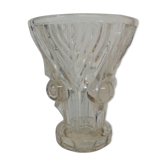 Vase en verre evasé à boules