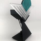 Pair of Memphis style Murano lamps